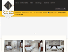 Tablet Screenshot of douradoscenterhotel.com.br